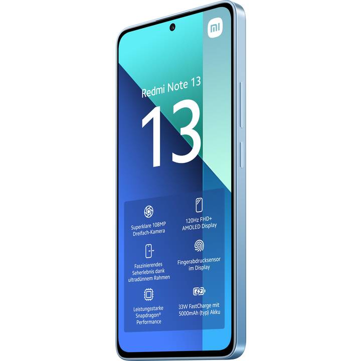 XIAOMI Redmi Note 13 (128 GB, Blu ghiaccio, 6.67", 108 MP)