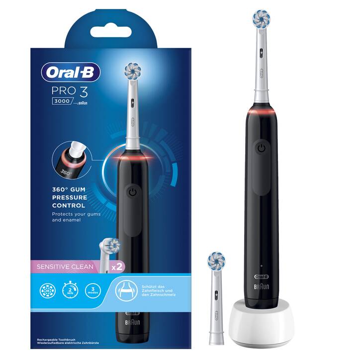 ORAL-B Pro 3 3000 Sensitive Clean  (Nero)