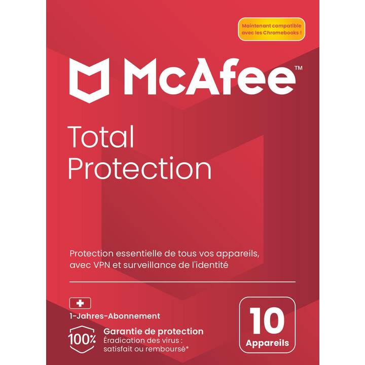 MCAFEE Total Protection (Abbonamento, 10x, 1 anno, Francese)