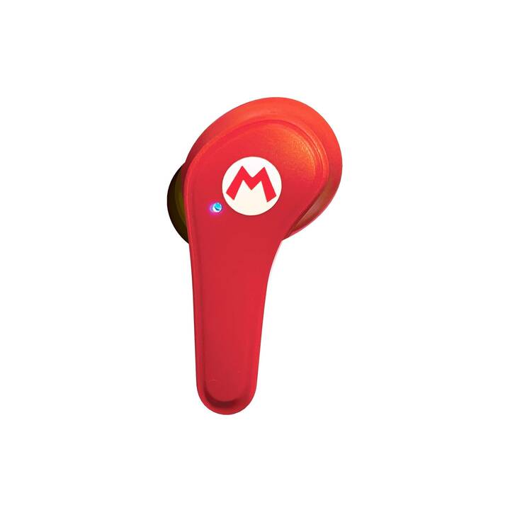 OTL TECHNOLOGIES Nintendo Super Mario Cuffie per bambini (In-Ear, Bluetooth 5.0, Rosso)