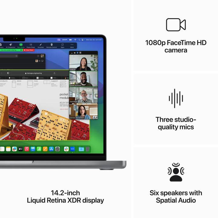 APPLE MacBook Pro 2023 (14.2", Apple M3 8-Core Chip, 24 GB RAM, 1000 GB SSD)