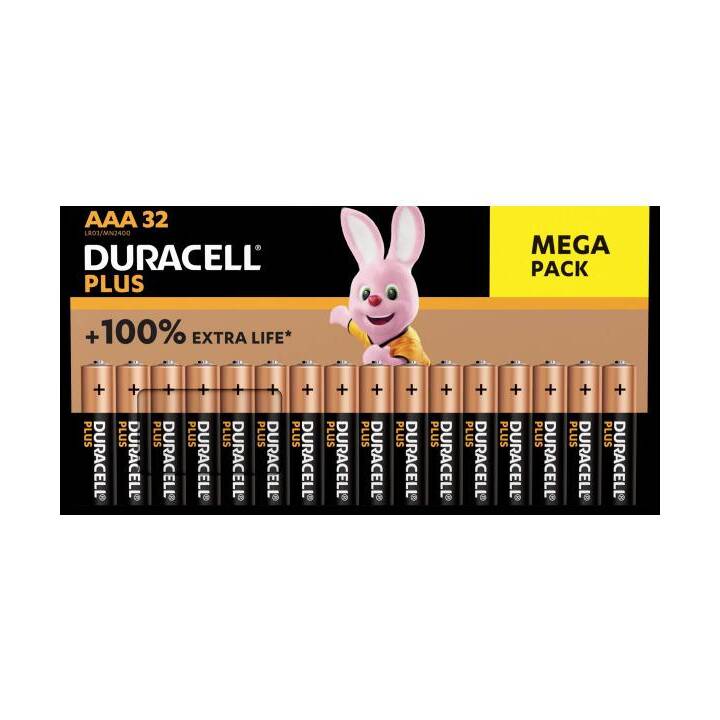 DURACELL Plus Power Batterie (AAA / Micro / LR03, 32 Stück)