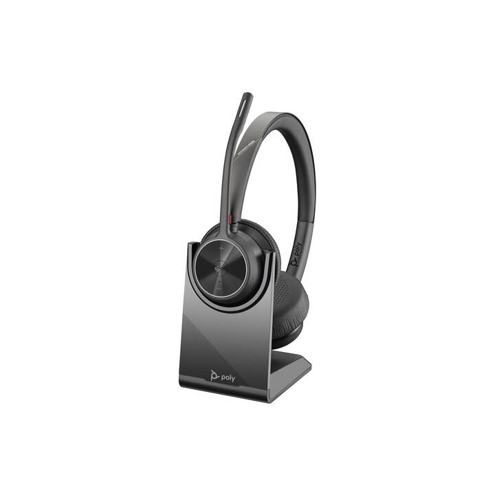 HP Office Headset Voyager 4320 UC (On-Ear, Kabellos, Schwarz)