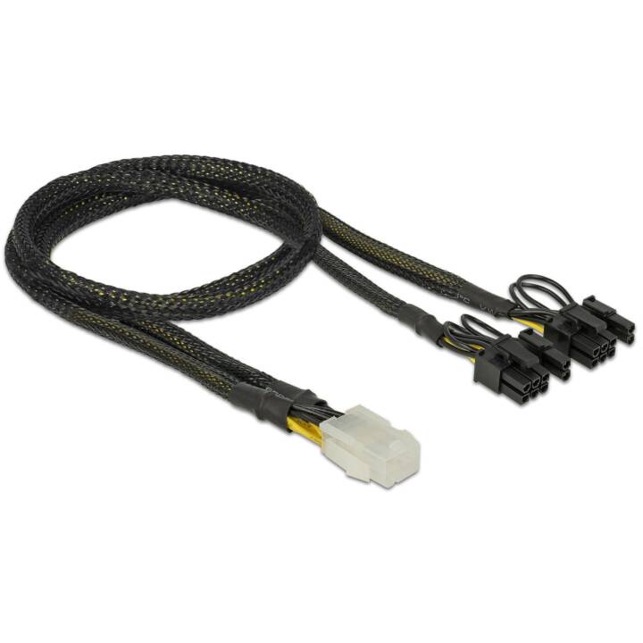 DELOCK Câble d'alimentation (6 Pin, 8 Pin, 0.3 m)