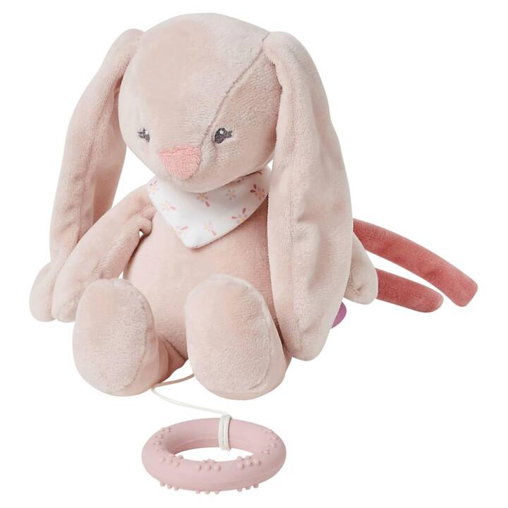 NATTOU Jouets musicaux à tirer pour bébé Alice & Pomme Lapin