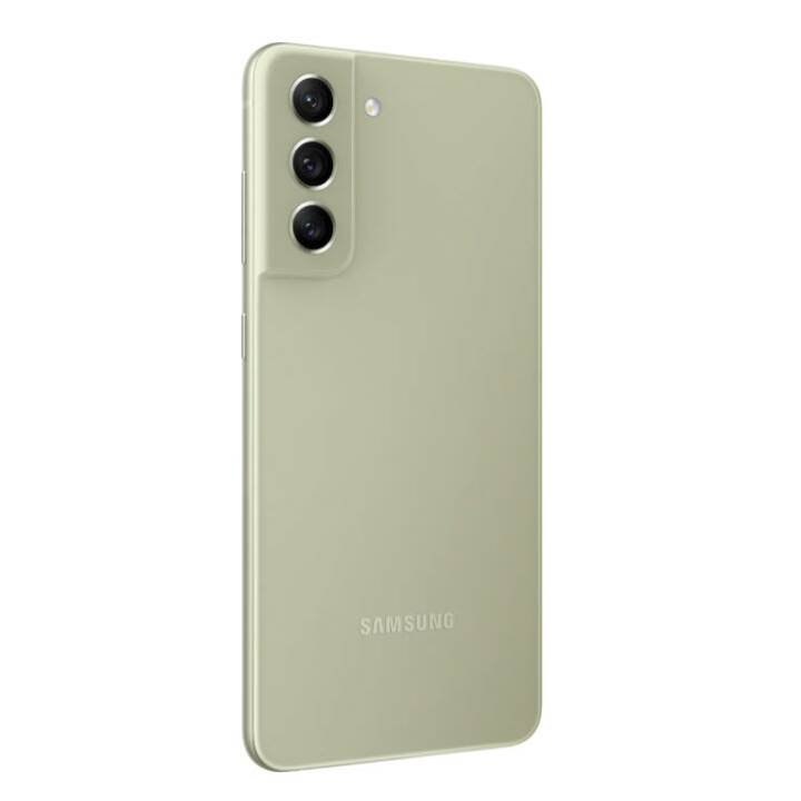 SAMSUNG Galaxy S21 FE (5G, 128 GB, 6.4", 12 MP, Olivgrün)