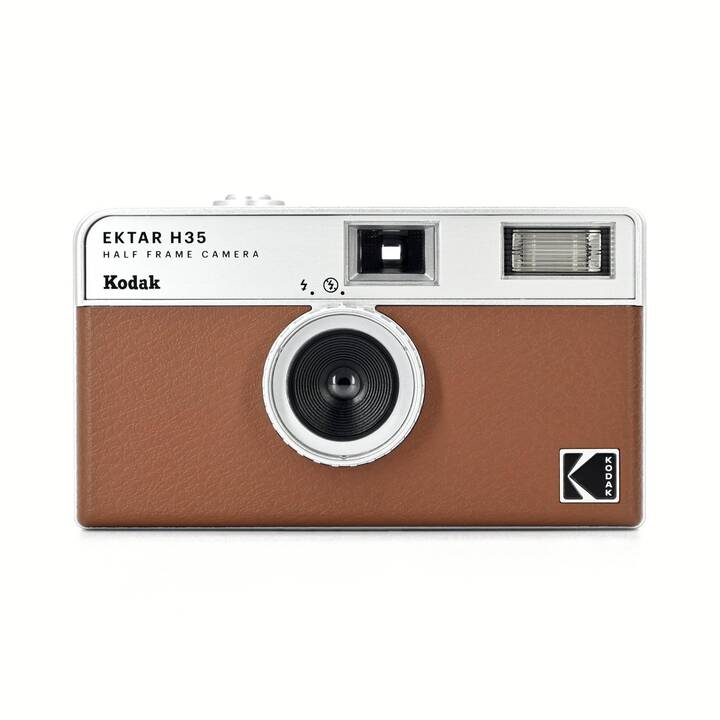 EG fotocamera a pellicola Kodak half frame EKTAR H35 - marrone