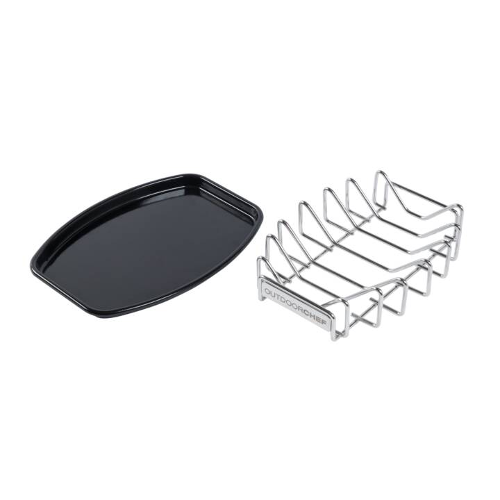 OUTDOORCHEF Vaschette per barbecue (Acciaio Inox)