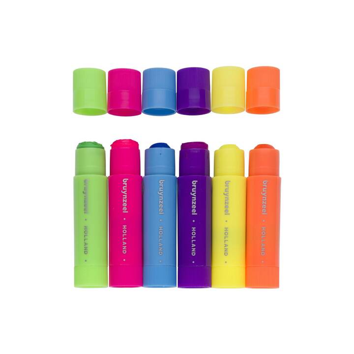 BRUYNZEEL Crayons de couleur Neon (Multicolore, 6 pièce)