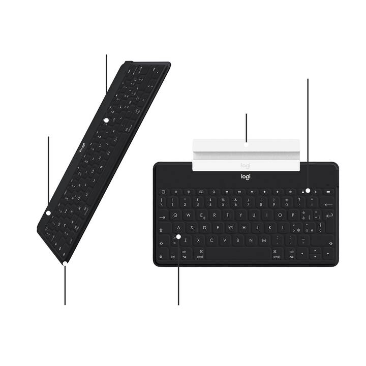 LOGITECH Keys-To-Go Type Cover / Tablet Tastatur (Schwarz)