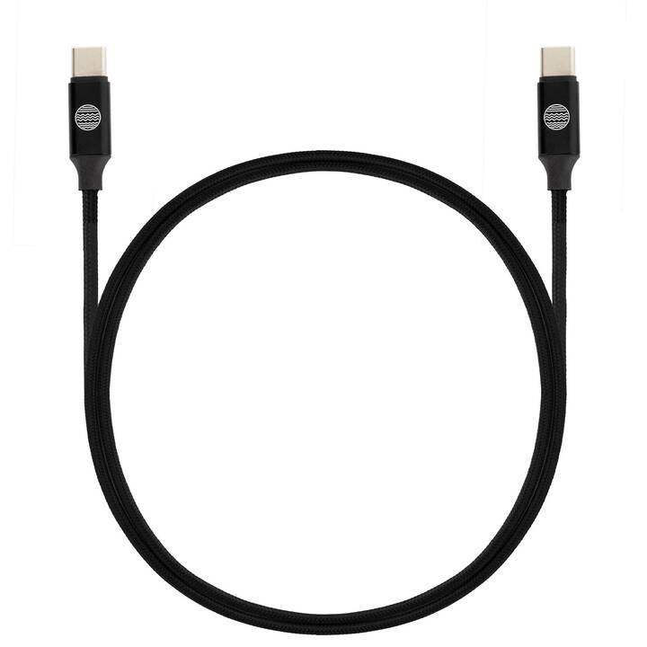 OUR PURE PLANET Câble de connexion OPP083 (Noir, 1.2 m, USB C)