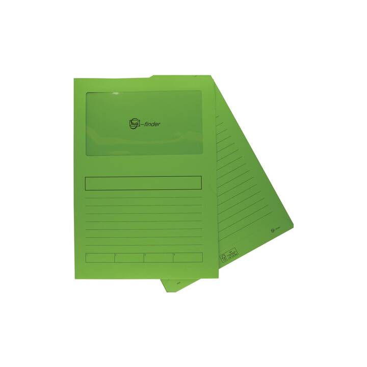 GÖSSLER Cartellina trasparente (Verde, A4, 1 pezzo)