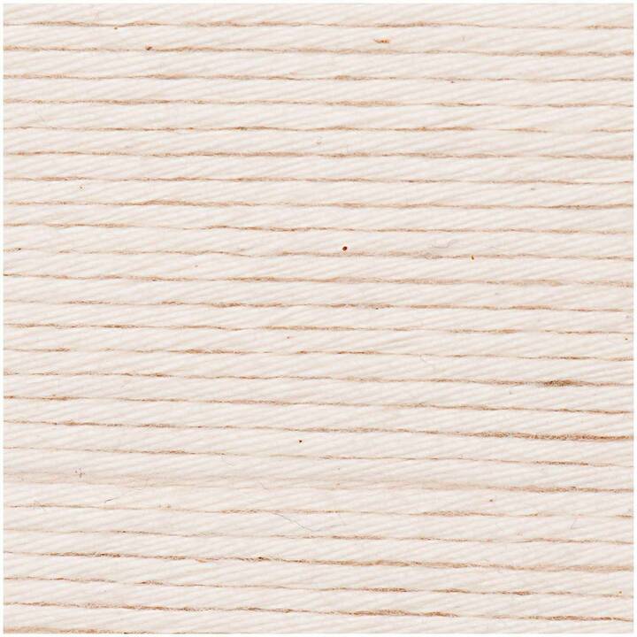 RICO DESIGN Wolle Creative Cotton Aran (50 g, Beige, Natur, Weiss)