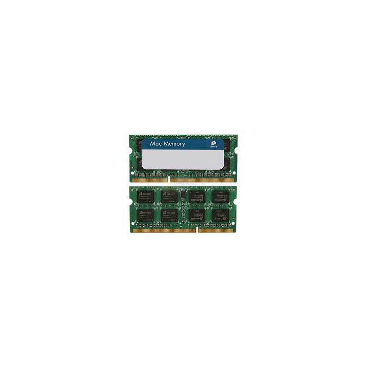 CORSAIR Mac Memory CMSA8GX3M2A1333C9 (2 x 4 GB, DDR3L-SDRAM 1333.0 MHz, SO-DIMM 204-Pin)