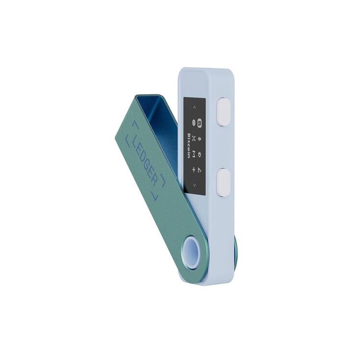 LEDGER Nano S Plus Crypto Wallet (Verde pastello, USB di tipo C)