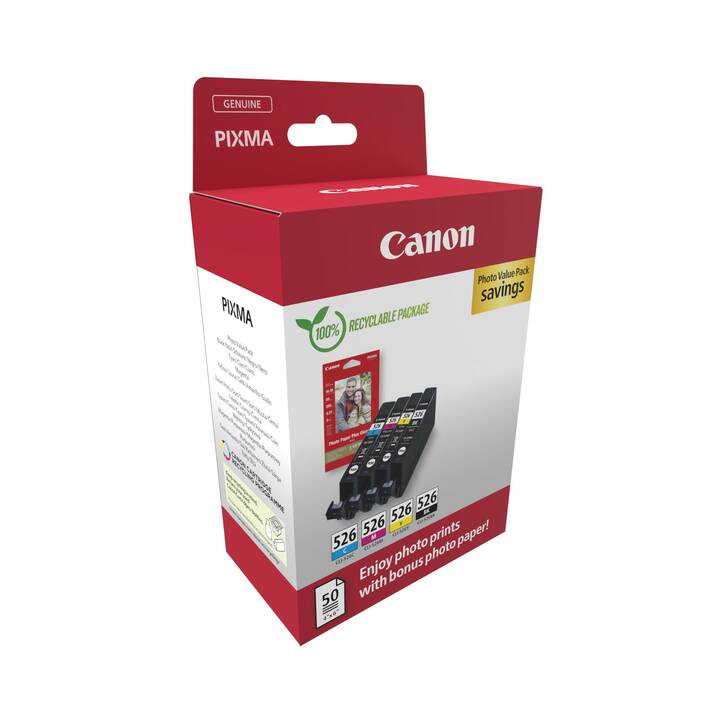 CANON CLI-526 (Gelb, Schwarz, Magenta, Cyan, Multipack)