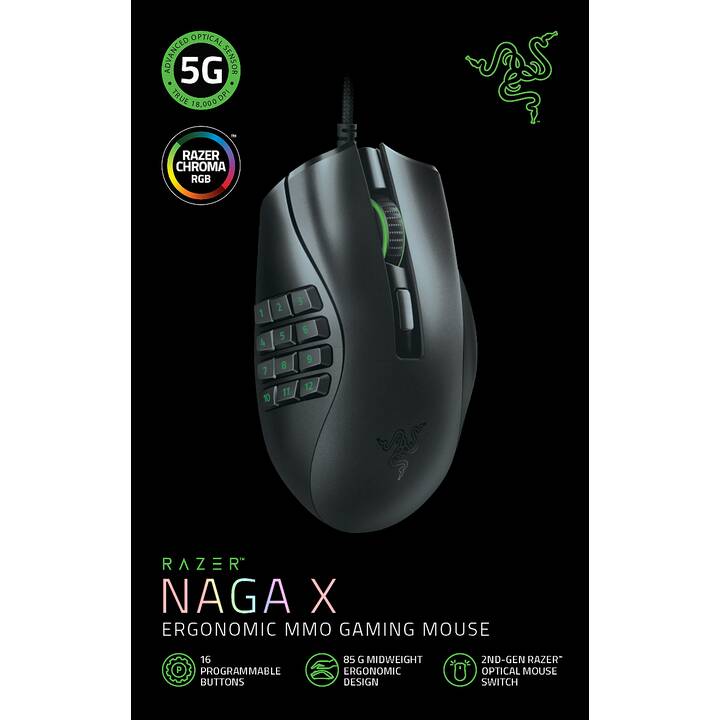 RAZER Naga X Souris (Câble, Gaming)