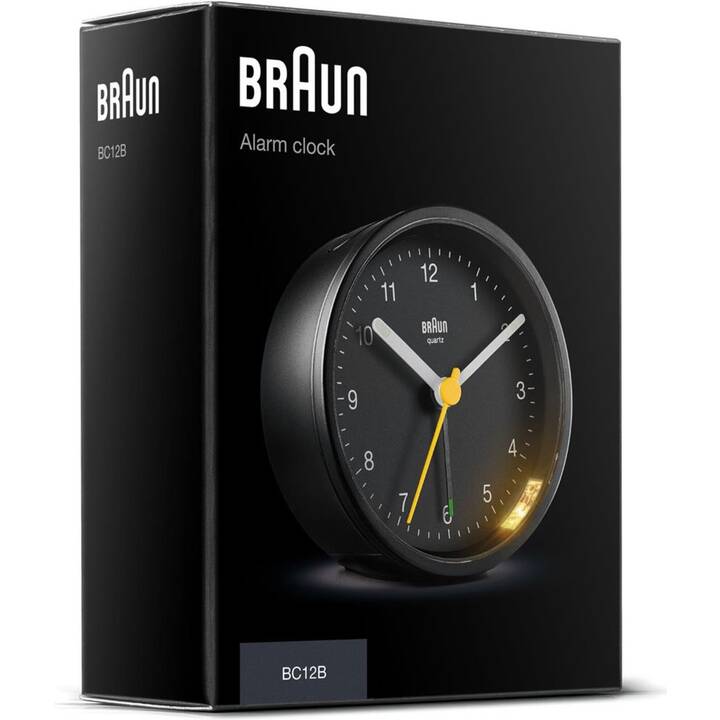 BRAUN Réveil classique BC12 (Noir)