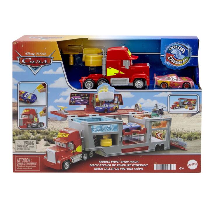 MATTEL Disney Pixar Cars Color Changers Mack Spielfahrzeug Set