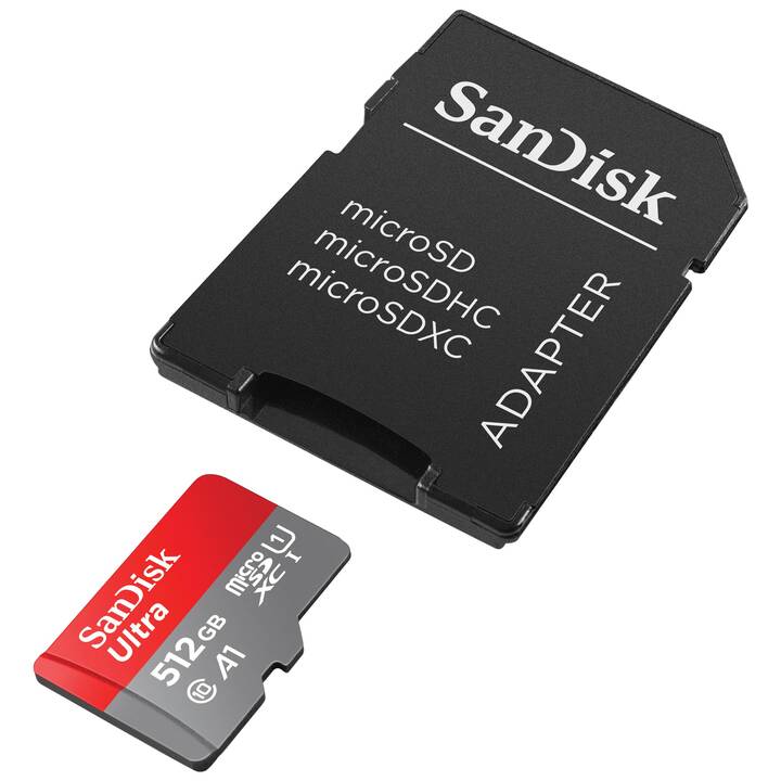 SANDISK MicroSDXC Ultra (Class 10, 512 GB, 150 MB/s)