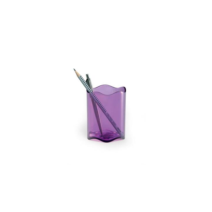 DURABLE Pot a crayons Trend (Mauve, Transparent)