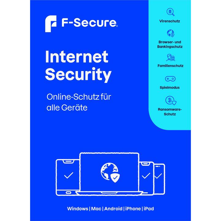 F-SECURE Safe Internet Security (Abo, 5x, 1 Jahre, Mehrsprachig)