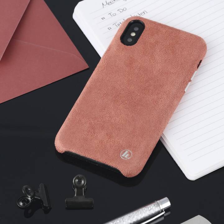 HAMA Backcover Finest Touch (iPhone 12 Pro, iPhone 12, Corail)
