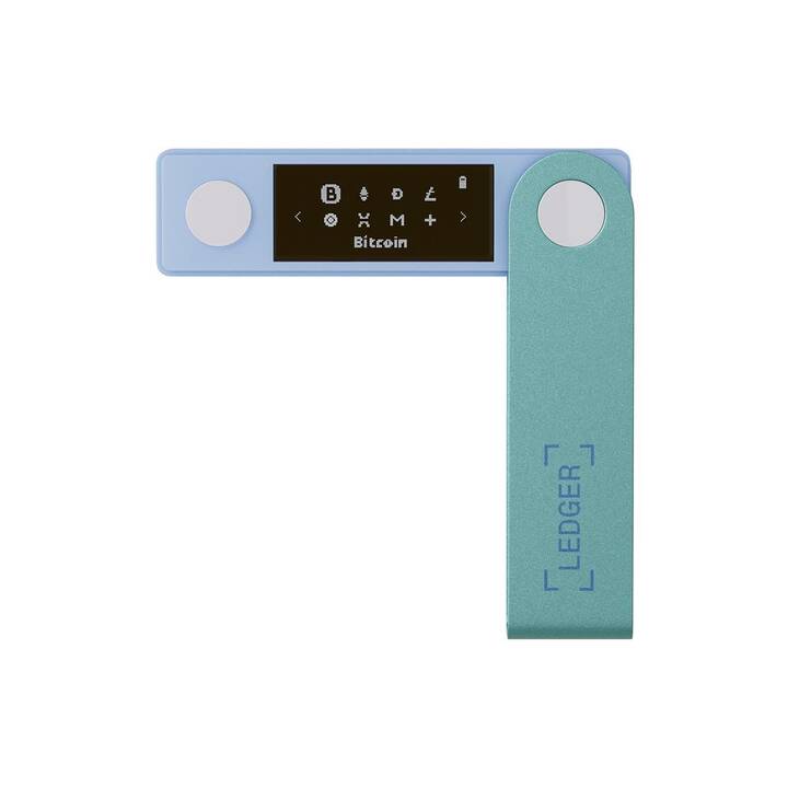 LEDGER Nano X Crypto Wallet (Verde pastello, USB di tipo C)