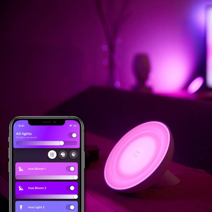 PHILIPS HUE Tischleuchte HUE Bloom (Weiss)