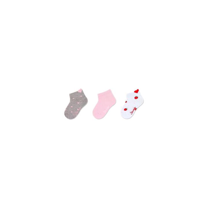 STERNTALER Chaussette pour bébé (19-22, Gris, Blanc, Rose, Multicolore)