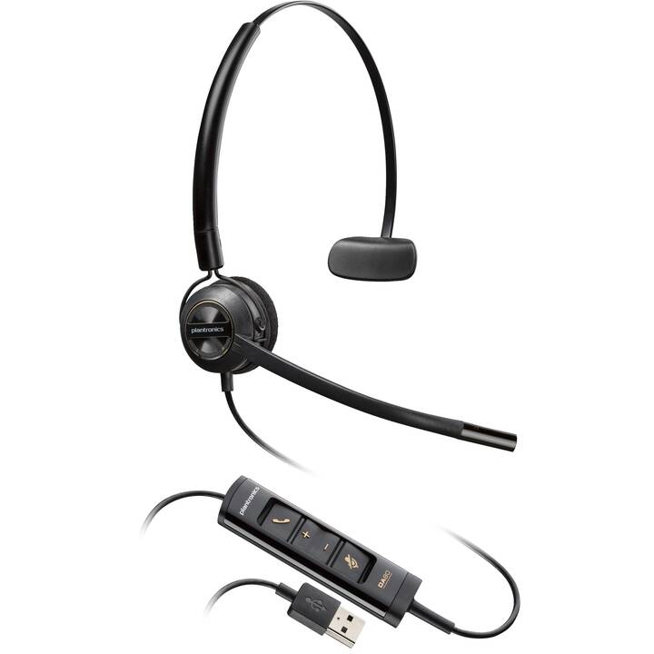 HP Office Headset EncorePro 545 (On-Ear, Kabel, Schwarz)