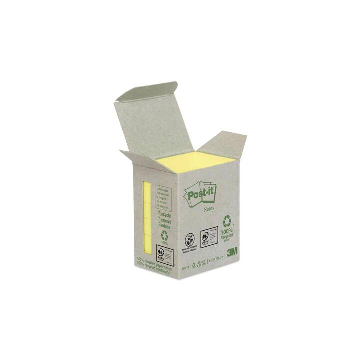 POST-IT Notes autocollantes (6 x 100 feuille, Jaune)