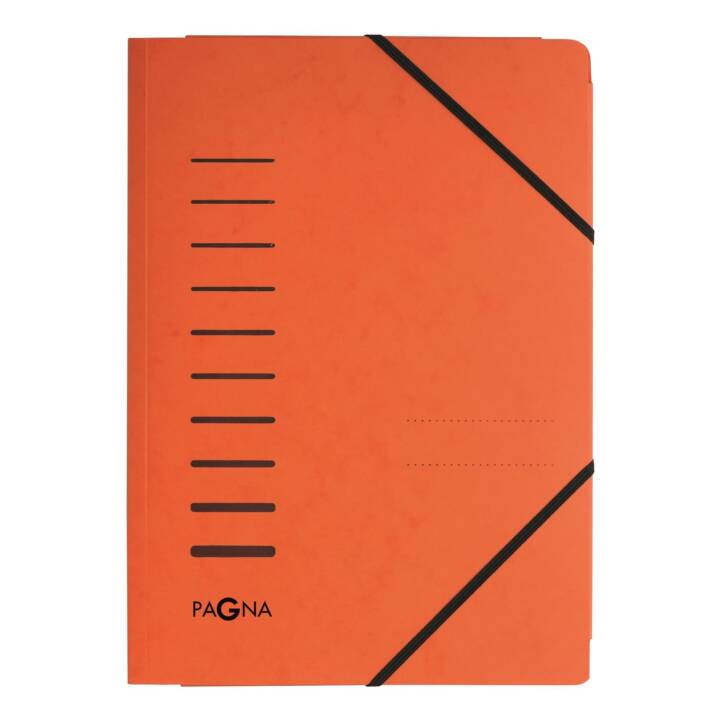 PAGNA Dossier à élastique (Orange, A4, 1 pièce)