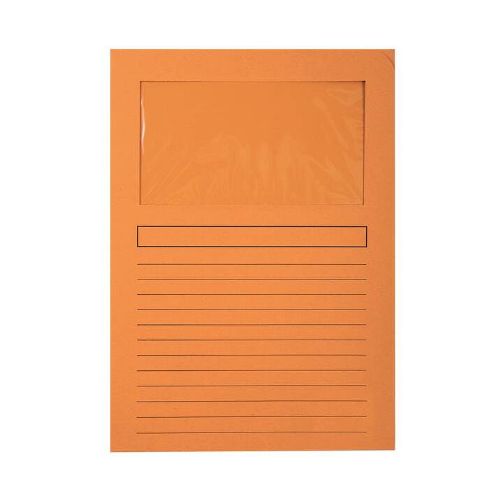 BIELLA Cartellina trasparente Evergreen (Arancione, A4, 10 pezzo)