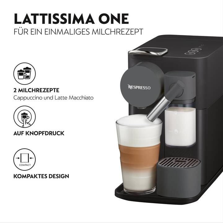 DELONGHI Lattissima One EN510 (Nespresso, Schwarz)