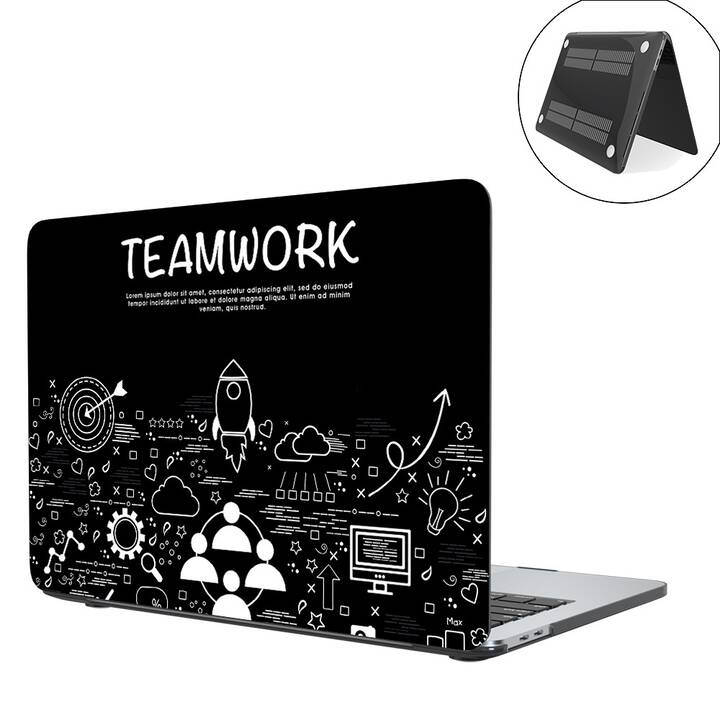 EG coque pour MacBook Air 13" (puce Apple M1) (2020) - multicolore - travail d'équipe
