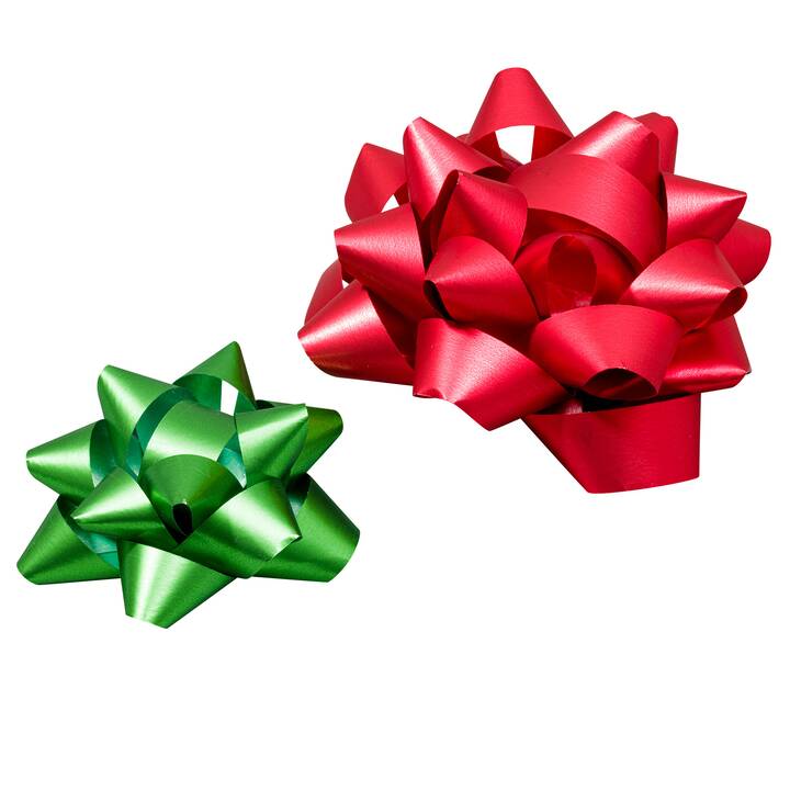 Papier cadeau Set X-Mas (4 Stk, Doré, Vert, Rouge, Arbre de Noël, Père Noël)