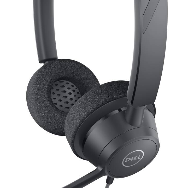 DELL Office Headset Pro Stereo WH3022 (On-Ear, Kabel, Schwarz)