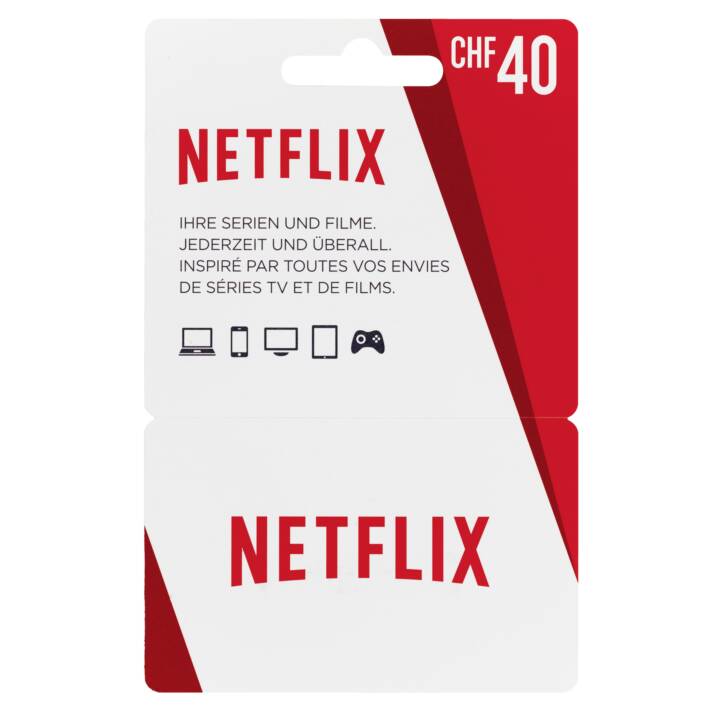 NETFLIX Card 40 CHF - Interdiscount