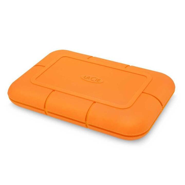 LACIE Rugged (USB Typ-C, 2000 GB, Orange)