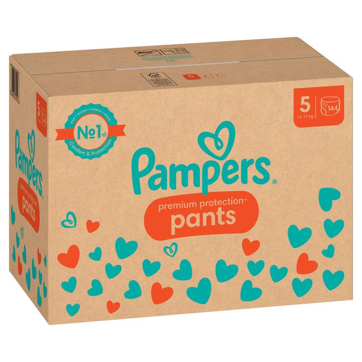 PAMPERS Premium Protection Pants 5 (Monatsbox, 144 Stück)