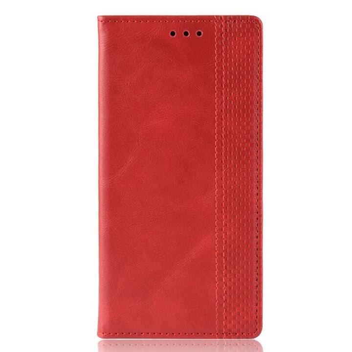 EG MornRise Étui portefeuille pour Apple iPhone 12 et 12 Pro 6.1" (2020) - rouge