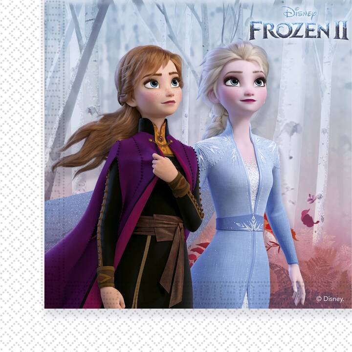 JT Serviette en papier Frozen 2 (33 cm x 33 cm, 20 pièce)