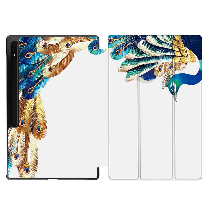 EG coque pour Samsung Galaxy Tab S8 Ultra 14.6" (2022) - Orange - Paon