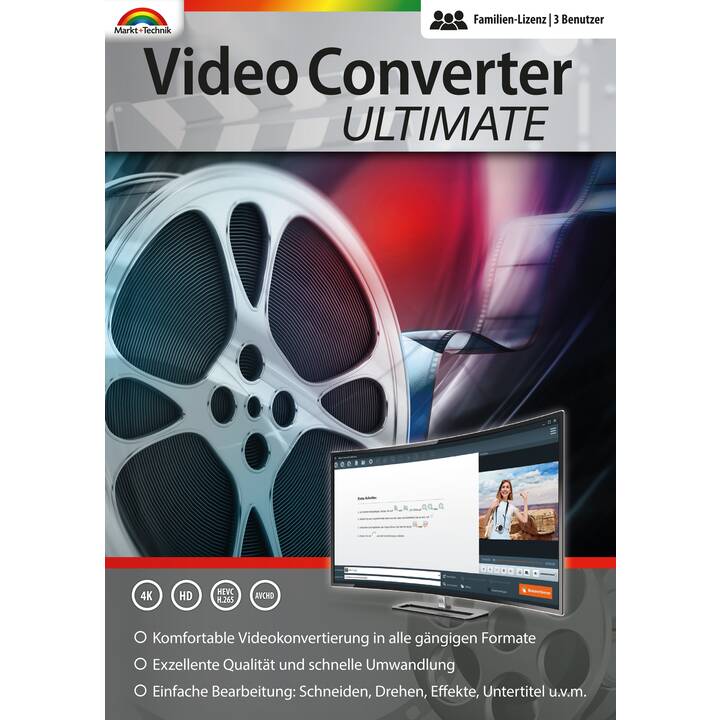 MARKT + TECHNIK VideoConverter Ultimate (Vollversion, 3x, Deutsch, Englisch)