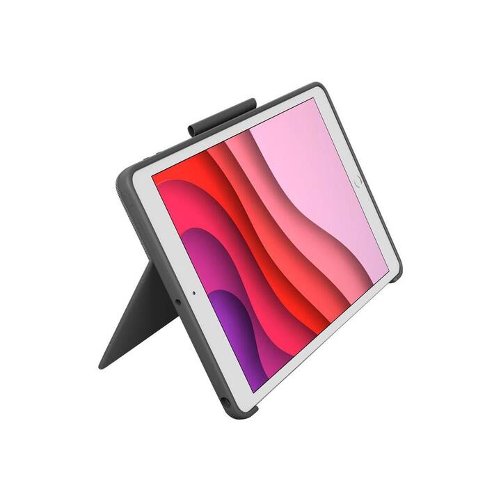 LOGITECH Combo Touch Type Cover (10.9", iPad Gen. 10 2022, Grigio)