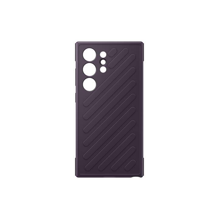SAMSUNG Backcover Shield Case (Galaxy S24 Ultra, Sans motif, Violet foncé)