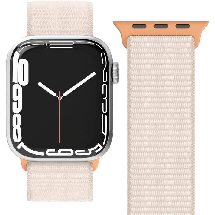 VONMÄHLEN Fitness Loop Case 1 Bracelet (Apple Watch 40 mm / 41 mm / 38 mm, Beige)