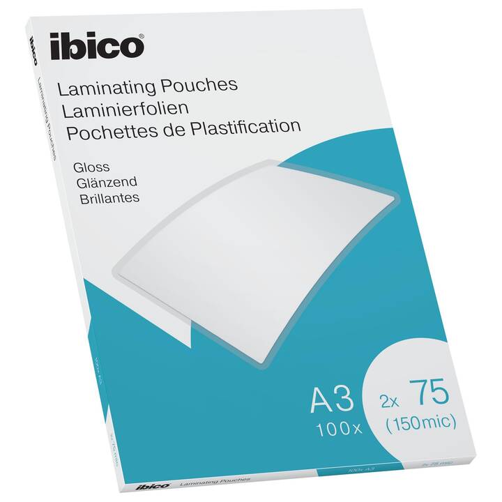 IBICO Pouches di plastificazione (A3, 75 µm, 100 pièce)