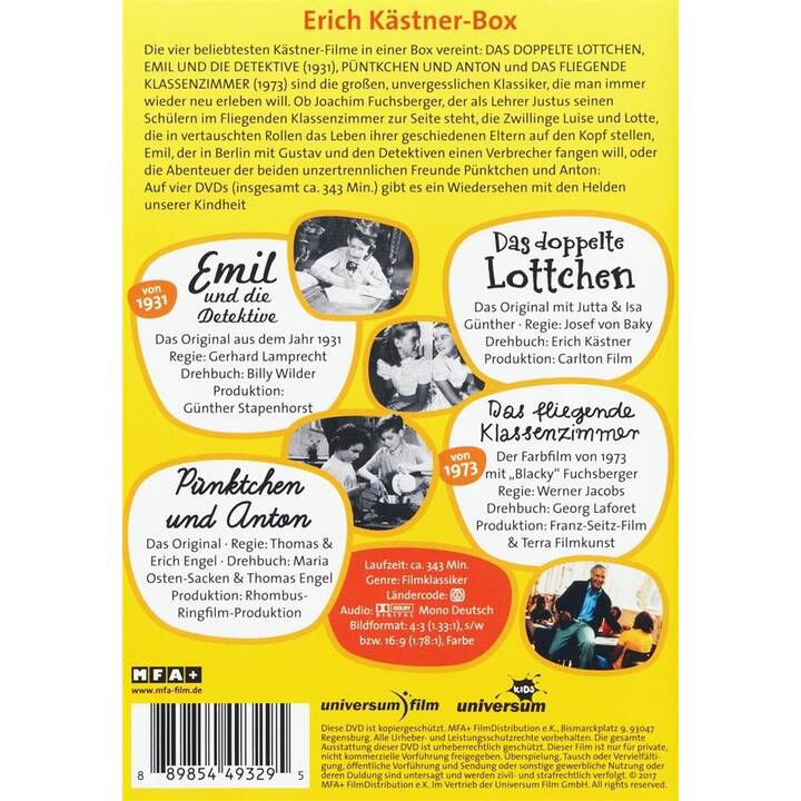Erich Kästner - Vier Klassiker in einer Box (DE)